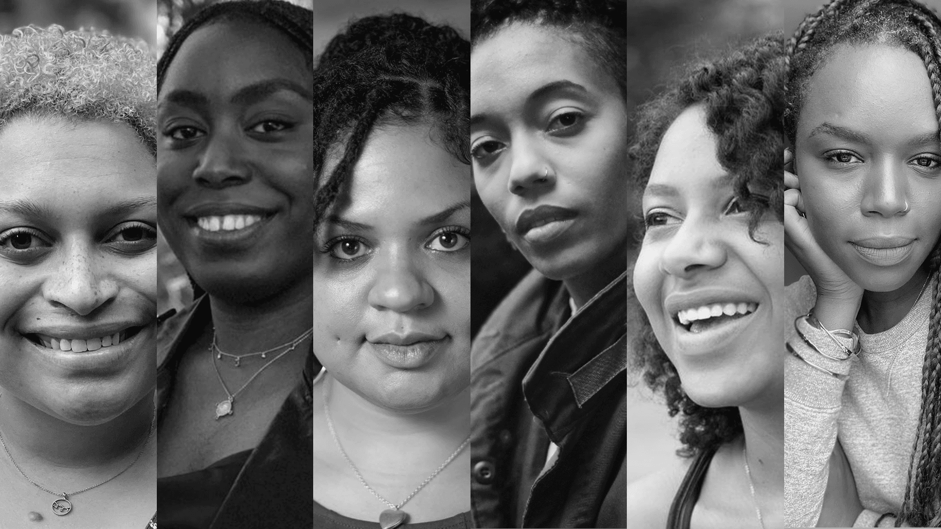 Six separate photos of the individuals mentioned in the caption are placed next to each other horizontally, with each one taking up the same amount of space across 6 columns.