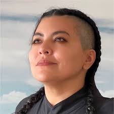 An image shows a portrait of Violeta Ayala.