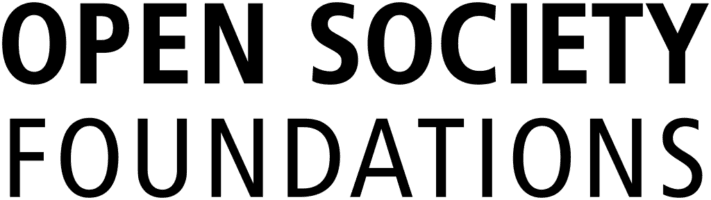 A black logo that says "Open Society Foundations"