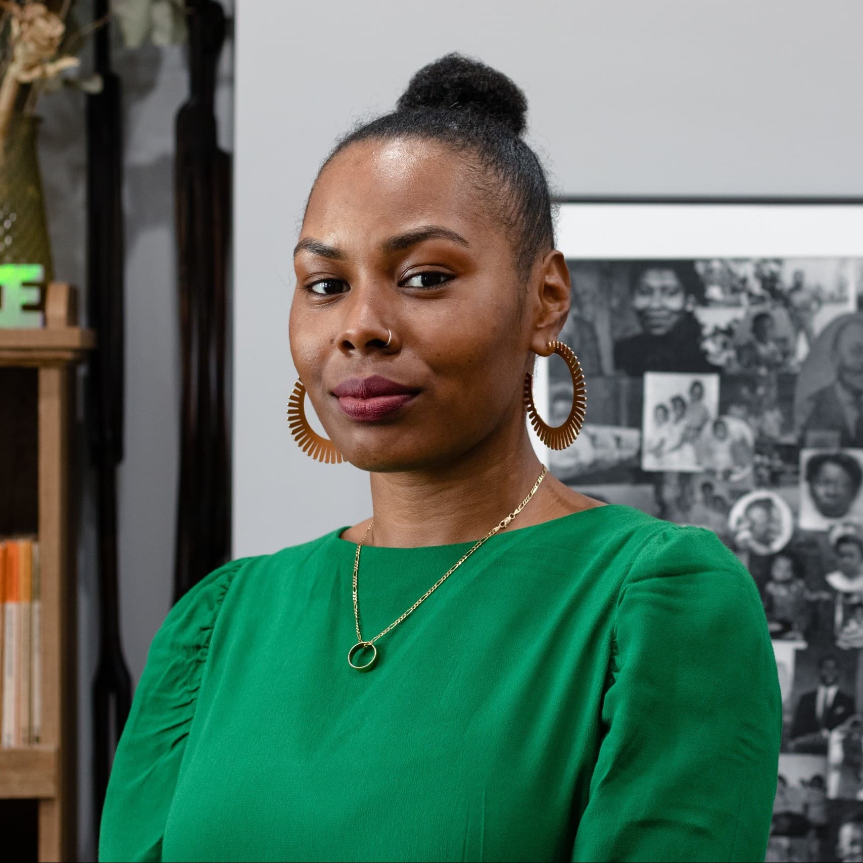 An image shows a portrait of Shesheena Bray.