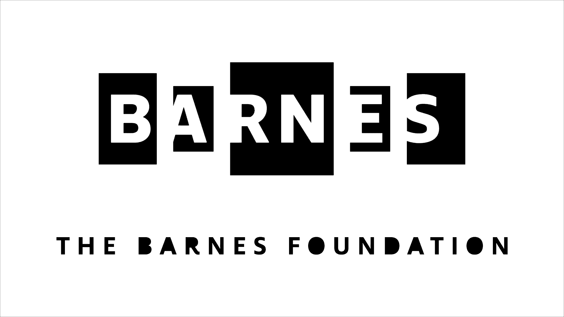 Barnes Foundation logo in black