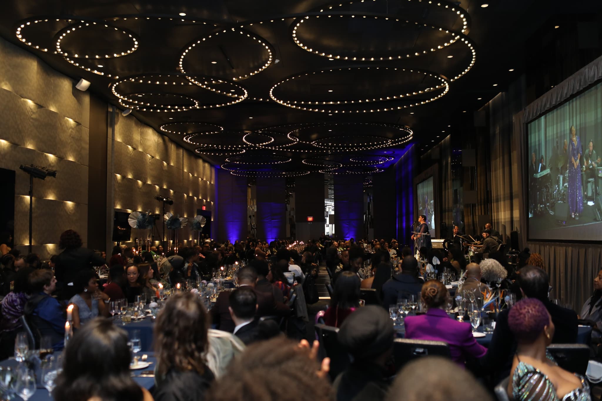 Singer Laurin Talese serenades a packed room at the 2023 Luminary Gala.