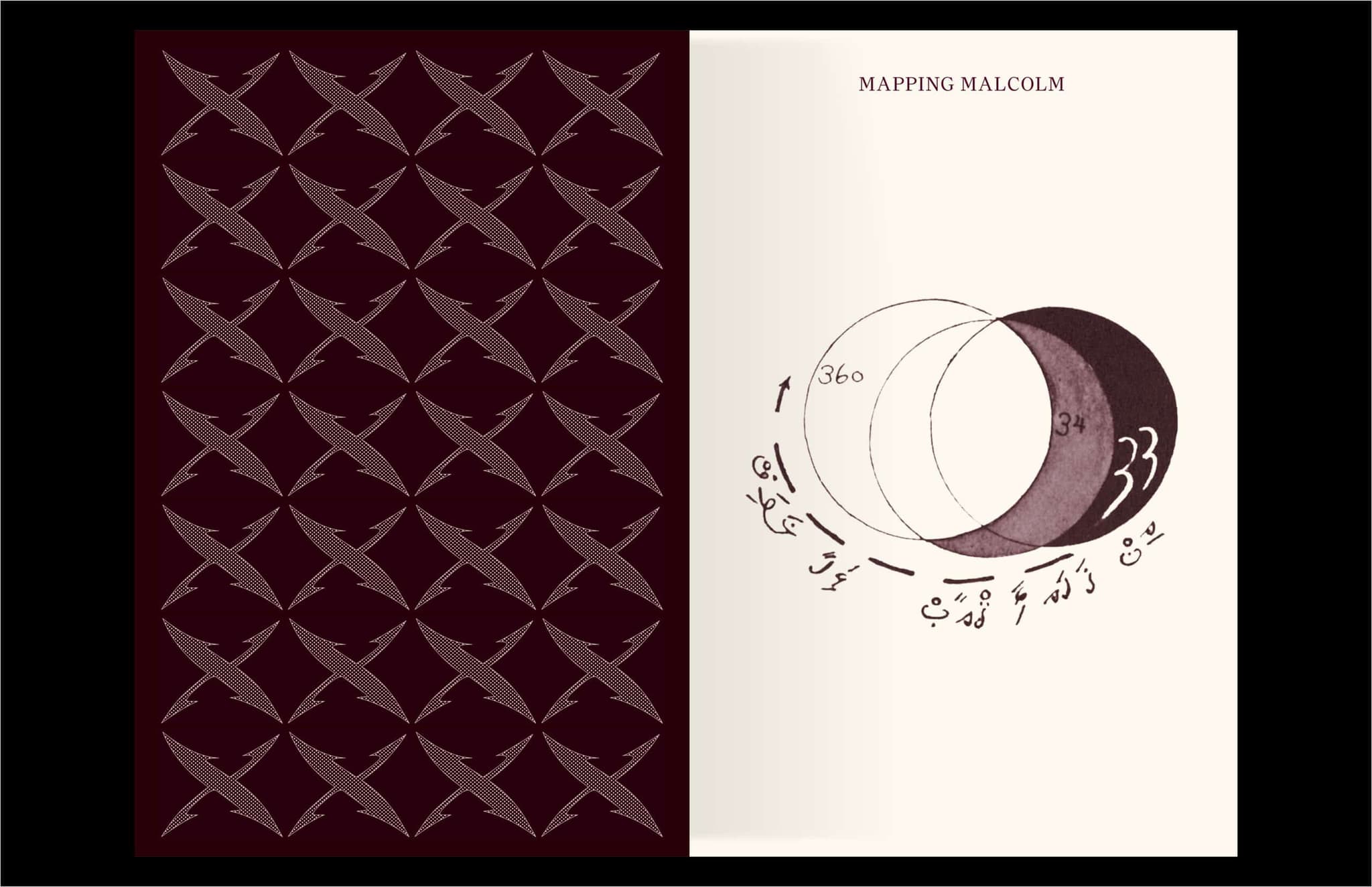 An image from “Mapping Malcolm” (2024), edited by Najha Zigbi-Johnson.
