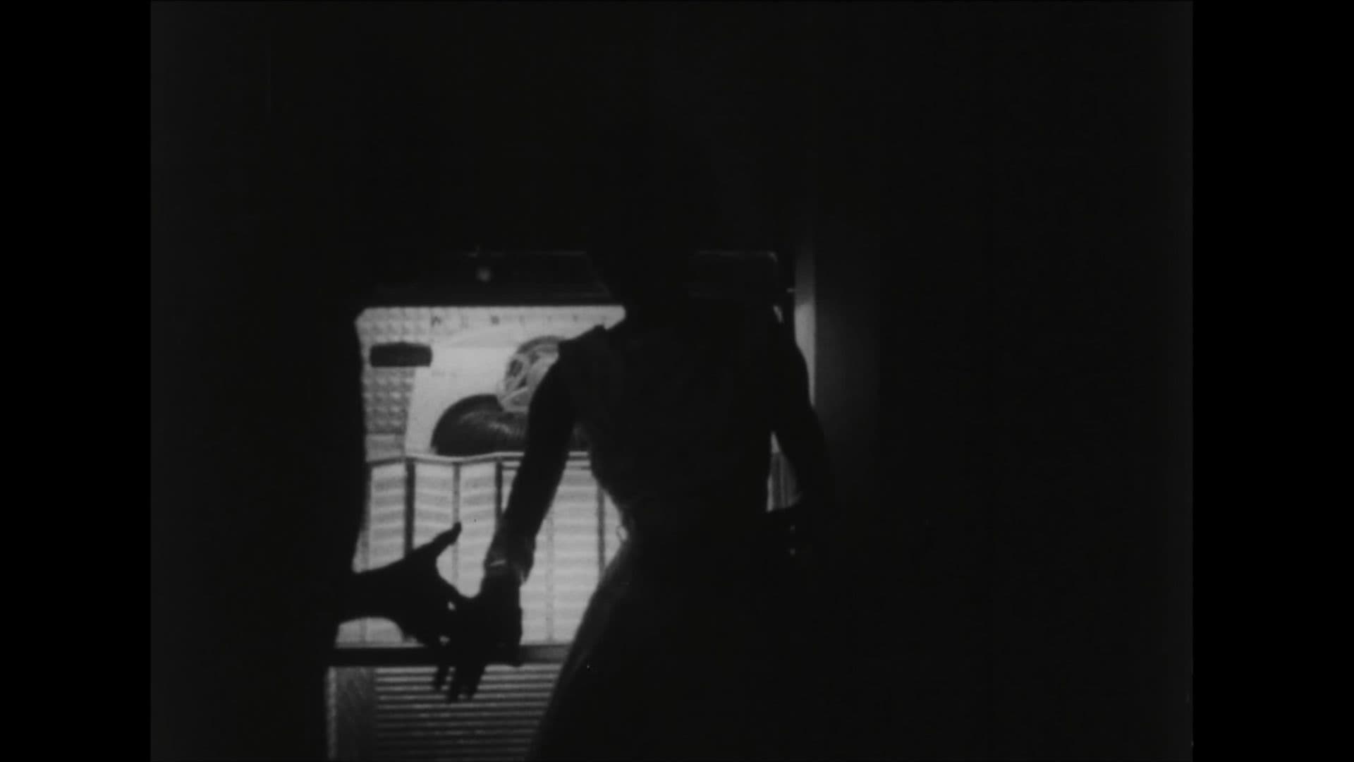 A black-and-white film still from I Wonder Shall I Fly shows a glowing jukebox illuminating a woman in a dress and the hand of her dance partner.