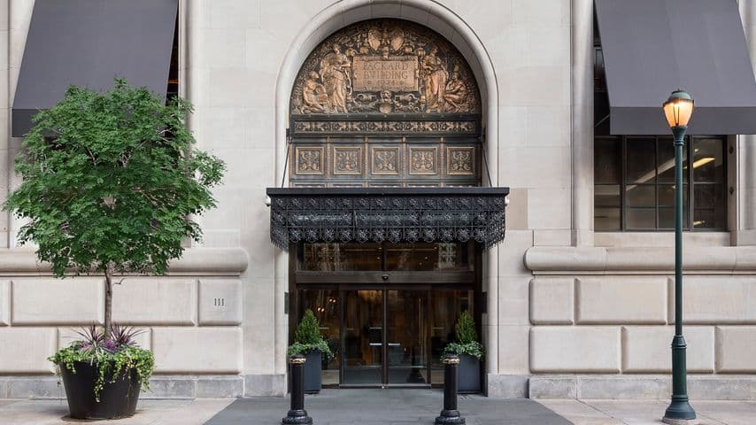 An image of the exterior of the Roost Hotel.